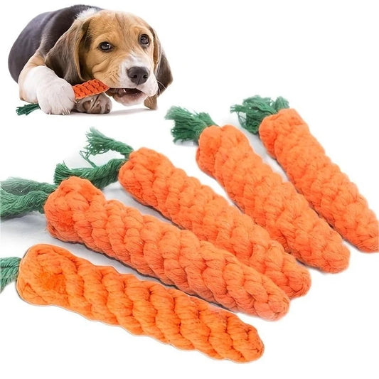 1Pc Pet Knot Toy for Dog and Cat Carrot Shape - Dog Toys | Buy Online in UK