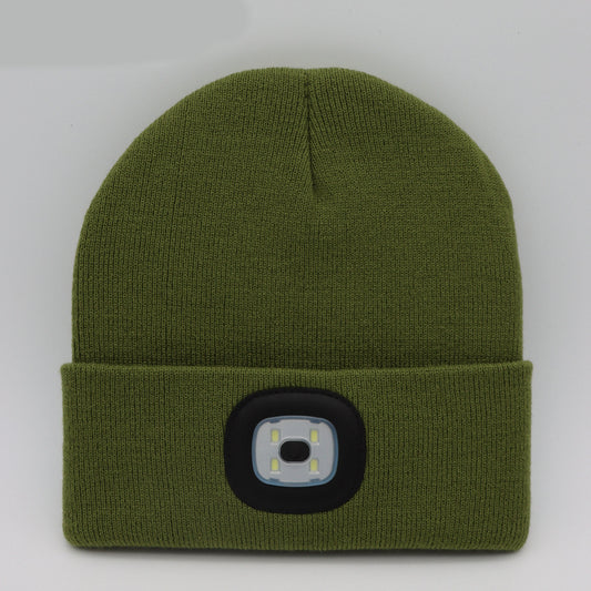 LED luminous knitted hat