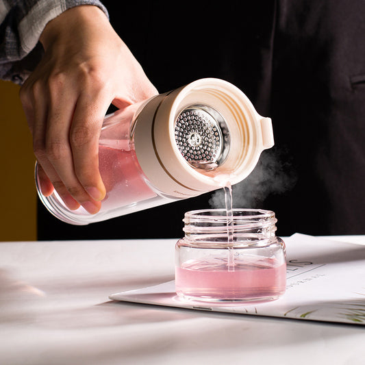 Double Wall Glass Water Bottle with Tea Infuser – Leakproof - Water Bottles | Buy Online in UK
