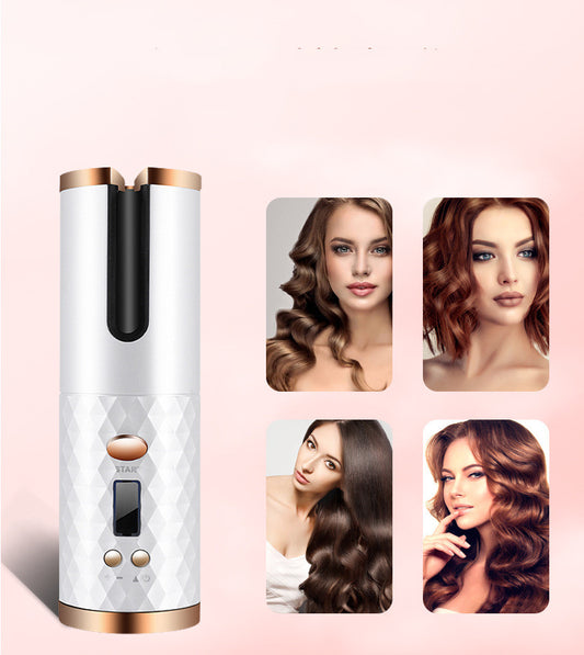 Rechargeable Automatic Hair Curler for Women – Portable Ceramic Hair Curler - Curling Irons | Buy Online in UK