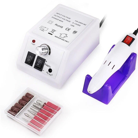 Electric Nail Art File Drill Machine Professional Manicure Pedicure False Set UK