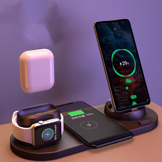Six-in-one wireless charger for mobile phones - Buy Online at RONGORA LTD