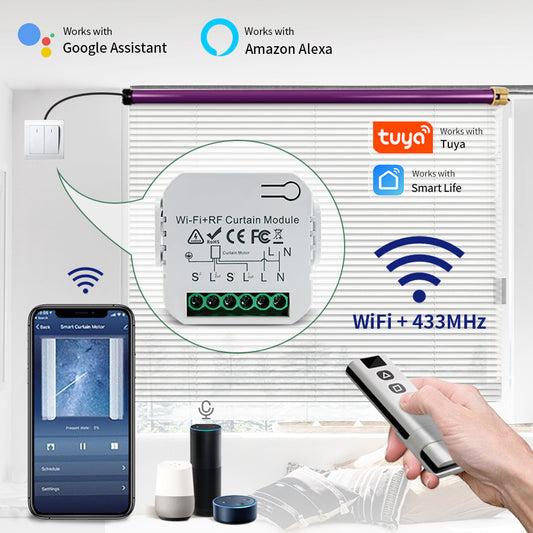 Smart WiFi Curtain Switch Controller