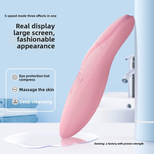 Silicone facial cleansing device