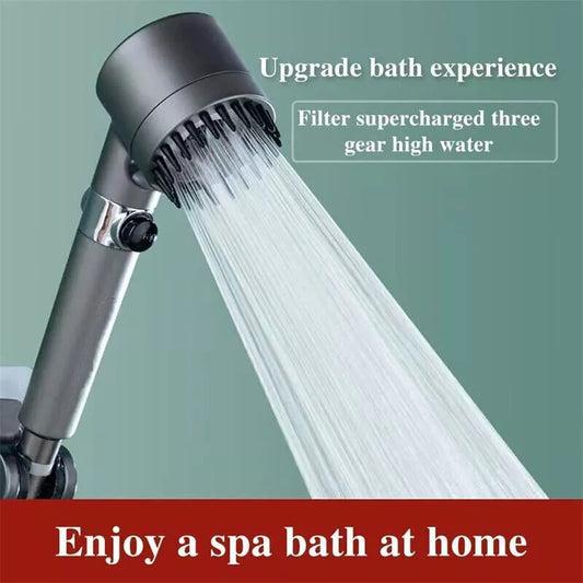 3 Modes Shower Head With Filter High Pressure Water Saving Massage Body Scalp UK - Toll Collection Devices | Buy Online in UK