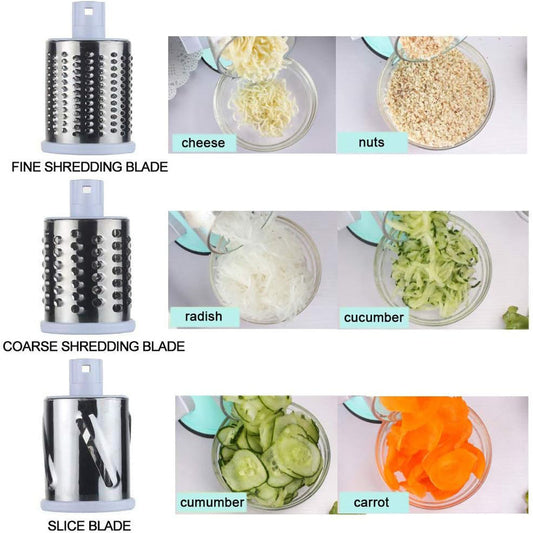 Manual Round Mandoline Slicer – Multifunction Vegetable Cutter & Potato Slicer for Fast, Safe Food Prep - Kitchen Slicers | Buy Online in UK