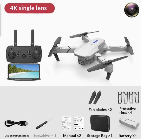 E88 Drone Aerial Photography HD 4K Dual Camera – Remote Control Airplane Toy - Drones | Buy Online in UK