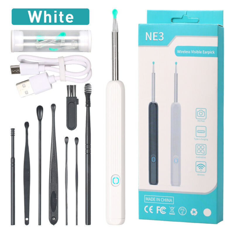 Wireless Cleaner Set Ear Wax Removal Tool Ear Cleaning With Camera And Light UK - Ear Wax Removal Kits | Buy Online in UK