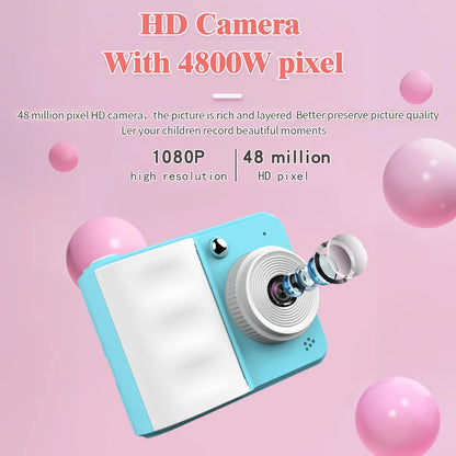 Thermal Print Camera HD 1080P Photo Printing Camera With 3 Rolls Print Paper - Pretend Electronics | Buy Online in UK