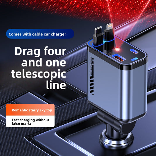 C6 one-to-four mobile phone car charger 120W super fast charging product image