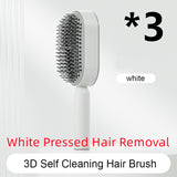 Self-Cleaning Hair Brush for Women – One-Key Cleaning, Anti-Static Hair Loss Comb - Hair Combs | Buy Online in UK