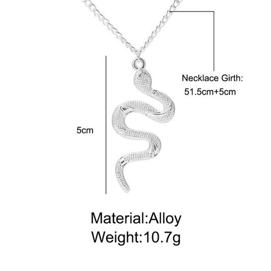 Popular Jewelry Snake-Shaped Element Necklace Personalized Fashion Retro - Necklaces | Buy Online in UK