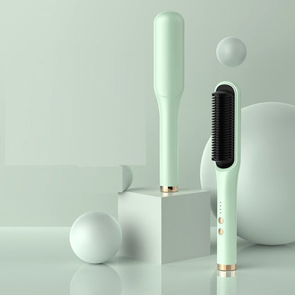 Anion Hair Care Electric Hair Curlers & Straightener Comb – Dual Function for Smooth Curls - Straightening Brushes | Buy Online in UK