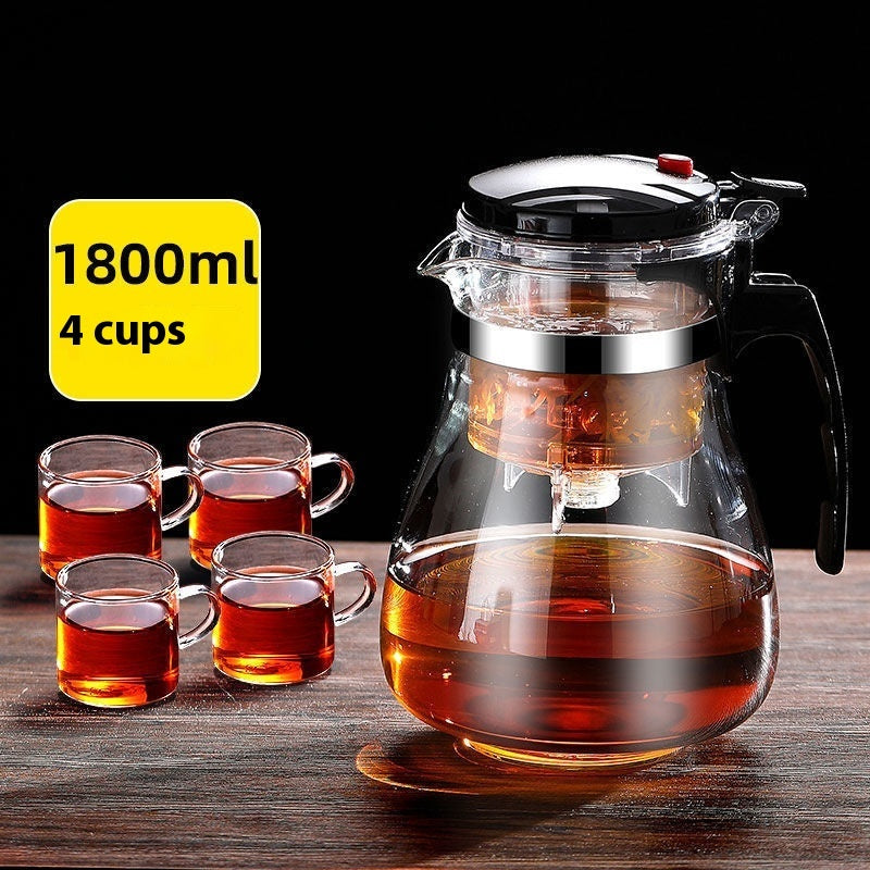 High Temperature Resistant Elegant Household One-click Filtering Tea Cup - Teapots | Buy Online in UK