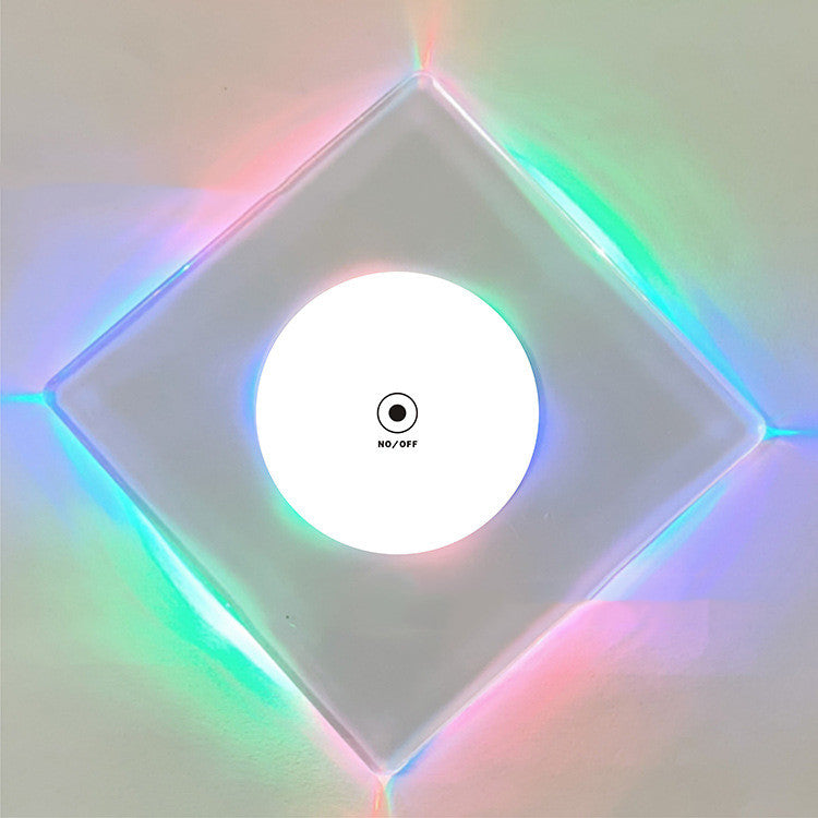 LED Glow Crystal Coaster – Acrylic Luminous Light‑Up Base for Bar, Cocktail & Mug Display - Coasters | Buy Online in UK