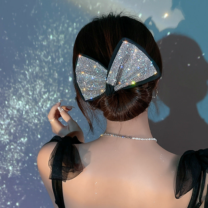 Celebrity Bun Hair Lazy Hair Curler Rhinestone Magic Headdress