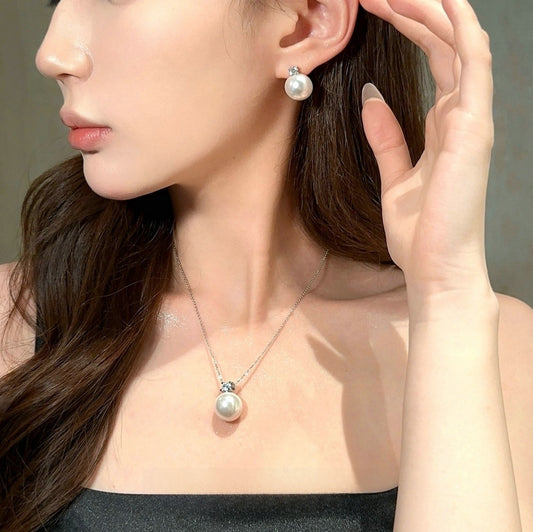Princess Style Zircon Pearl Jewelry Set for Women