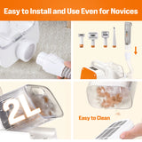 Dog Grooming Kit, Rechargeable Hair Trimmer, 12000Pa 5 Modes Suction 99% Pet Hair,11 Tools - Trimmers | Buy Online in UK