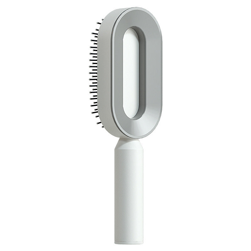 Self-Cleaning Hair Brush for Women – One-Key Cleaning, Anti-Static Hair Loss Comb - Hair Combs | Buy Online in UK