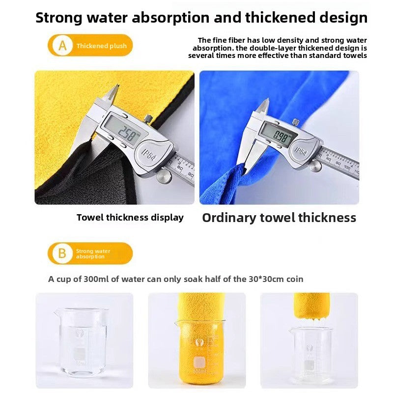 Microfiber Car Wash Towel Super Absorbent Cleaning Cloth UK - Vehicle Cleaning | Buy Online in UK