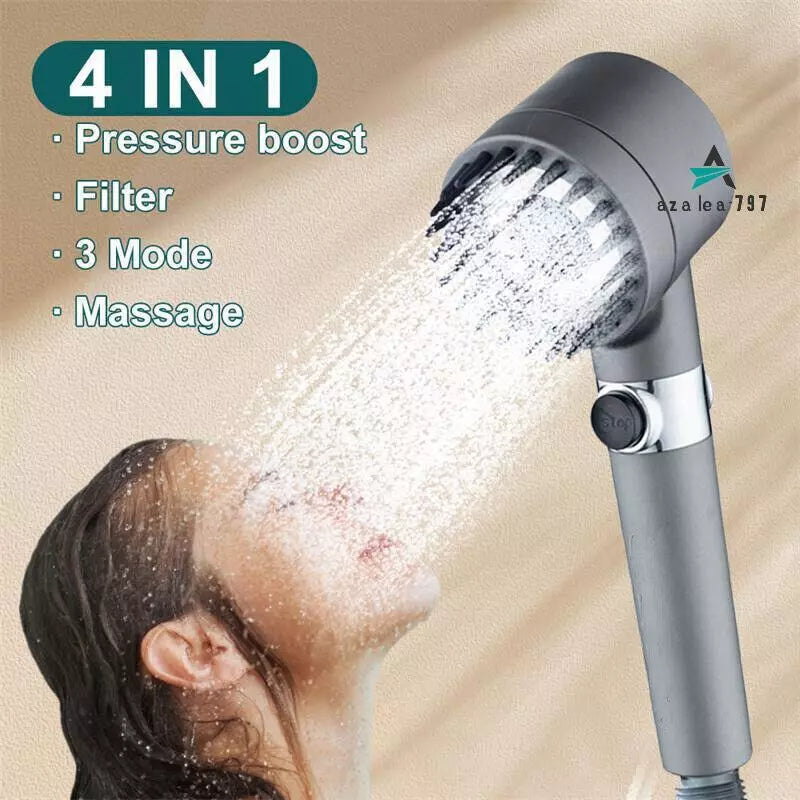 3 Modes Shower Head With Filter High Pressure Water Saving Massage Body Scalp UK - Toll Collection Devices | Buy Online in UK