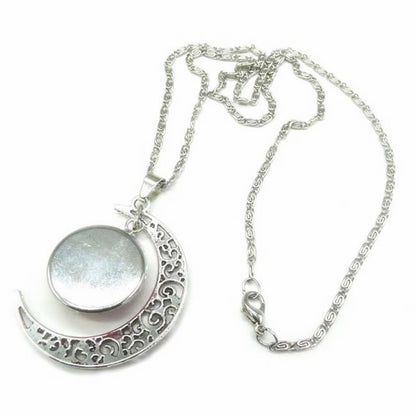 12 Constellation Zodiac Sign Moon Glass Necklace