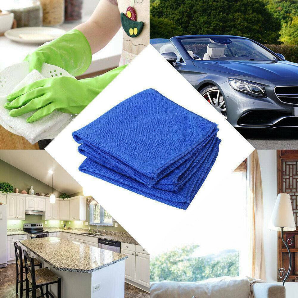 50X LARGE MICROFIBRE CLEANING AUTO CAR DETAILING SOFT CLOTHS TOWEL DUSTER WASH