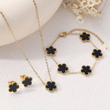 Clover Five-Petal Bracelet Jewelry – Lucky Flower Charm Bracelet for Women