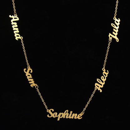 Personalized DIY Necklace With Name And Lock Steel Collar Chain