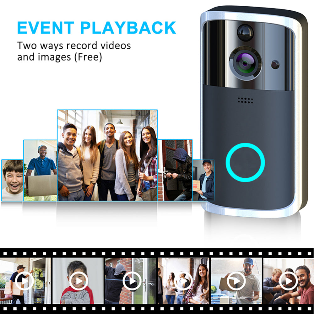 WiFi Video Doorbell Camera with HD Video & Smart Features – Easy Setup - Surveillance Cameras | Buy Online in UK
