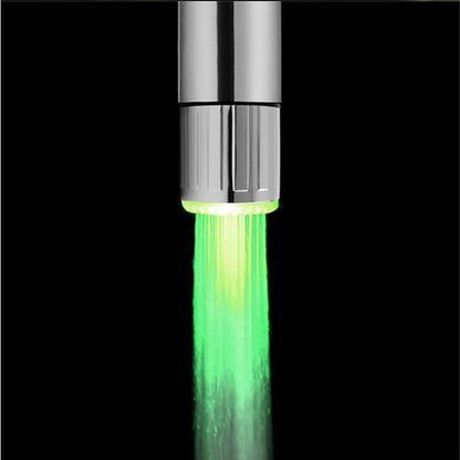 Creative LED Light‑Up Faucet – Temperature‑Sensing Kitchen & Bathroom Tap Nozzle - Faucet Accessories | Buy Online in UK