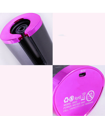 Rechargeable Automatic Hair Curler for Women – Portable Ceramic Hair Curler - Curling Irons | Buy Online in UK