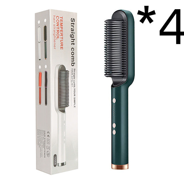 New 2-in-1 Hair Straightener & Curling Tong – Dual-purpose Electric Hair Brush - Straightening Brushes | Buy Online in UK