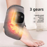 An ankle heat therapy and massage device