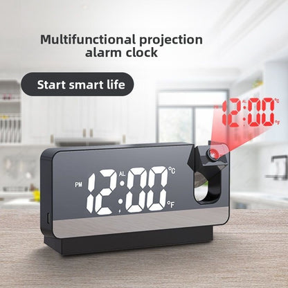 Rechargeable projection alarm clock