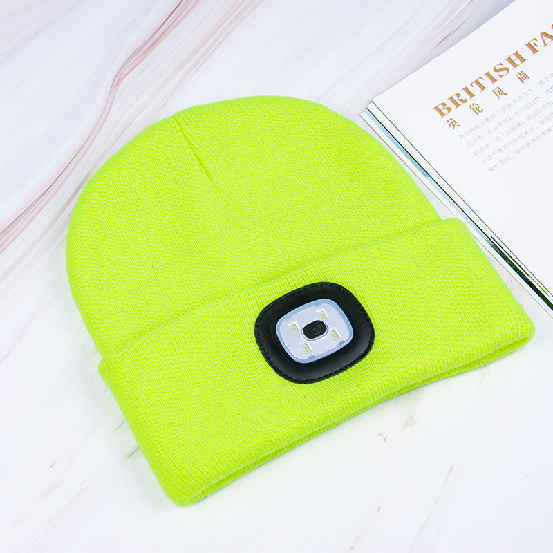 LED luminous knitted hat