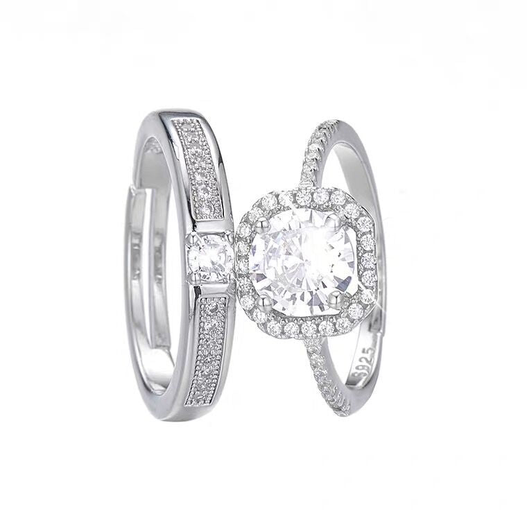 Buy Silver Plated Rings for Men & Women – Stylish Adjustable Couple Band Jewelry in UK - High Quality Rings