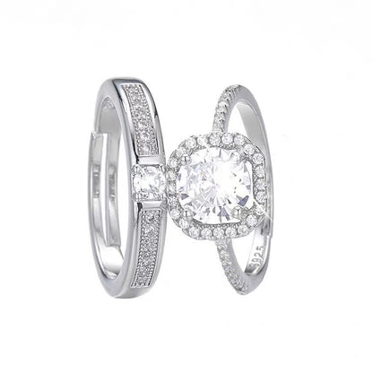 Buy Silver Plated Rings for Men & Women – Stylish Adjustable Couple Band Jewelry in UK - High Quality Rings