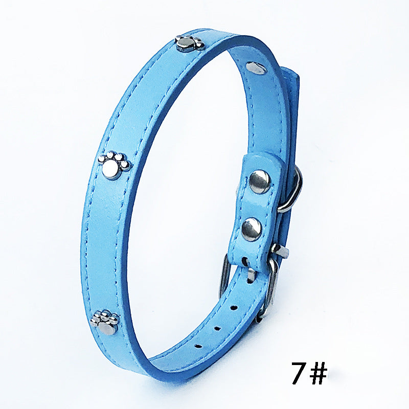 Pack Of 10 1.5 Leather Collars Dog Collars, PU Collars