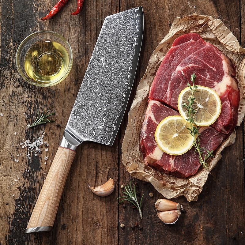 Damascus Kitchen Knife - Buy Online at RONGORA LTD