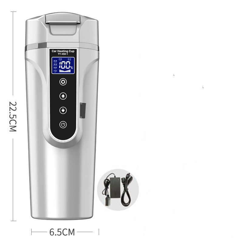 Smart Touch Heating Travel Bottle – Portable Digital Display Insulated Car Cup for Hot Water & Drinks - Beverage Warmers | Buy Online in UK