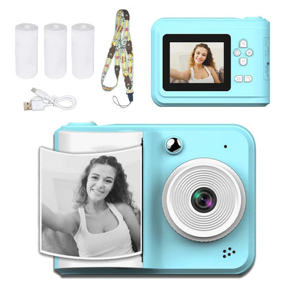 Thermal Print Camera HD 1080P Photo Printing Camera With 3 Rolls Print Paper - Pretend Electronics | Buy Online in UK