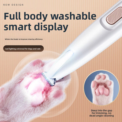 Pet Hair Trimmer with LED Light ? Quiet Waterproof Groomer for Dogs & Cats - Trimmers | Buy Online in UK