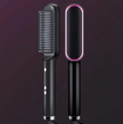 New 2-in-1 Hair Straightener & Curling Tong – Dual-purpose Electric Hair Brush - Straightening Brushes | Buy Online in UK