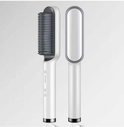 New 2-in-1 Hair Straightener & Curling Tong – Dual-purpose Electric Hair Brush - Straightening Brushes | Buy Online in UK