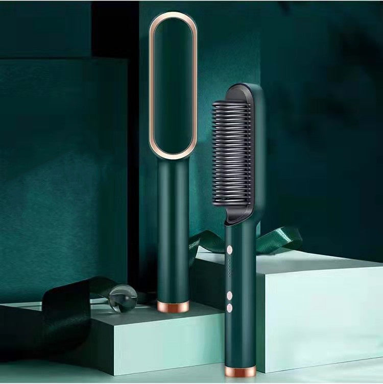New 2-in-1 Hair Straightener & Curling Tong – Dual-purpose Electric Hair Brush - Straightening Brushes | Buy Online in UK