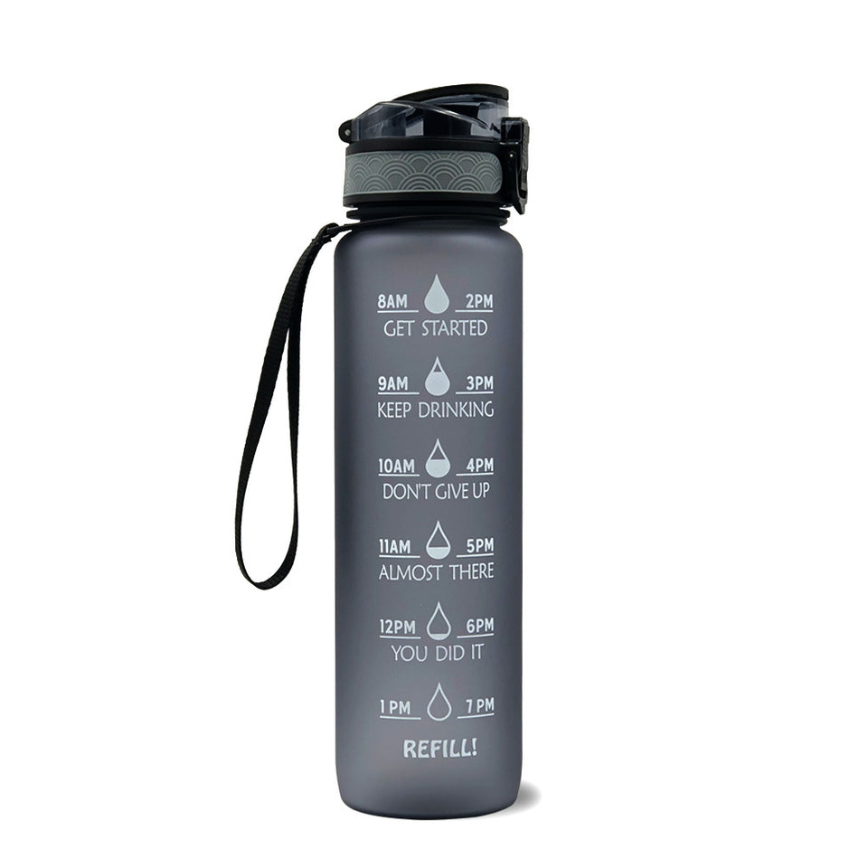 1L Tritan Motivational Water Bottle with Time Marker – Leakproof Sports Bottle (UK) - Water Bottles | Buy Online in UK