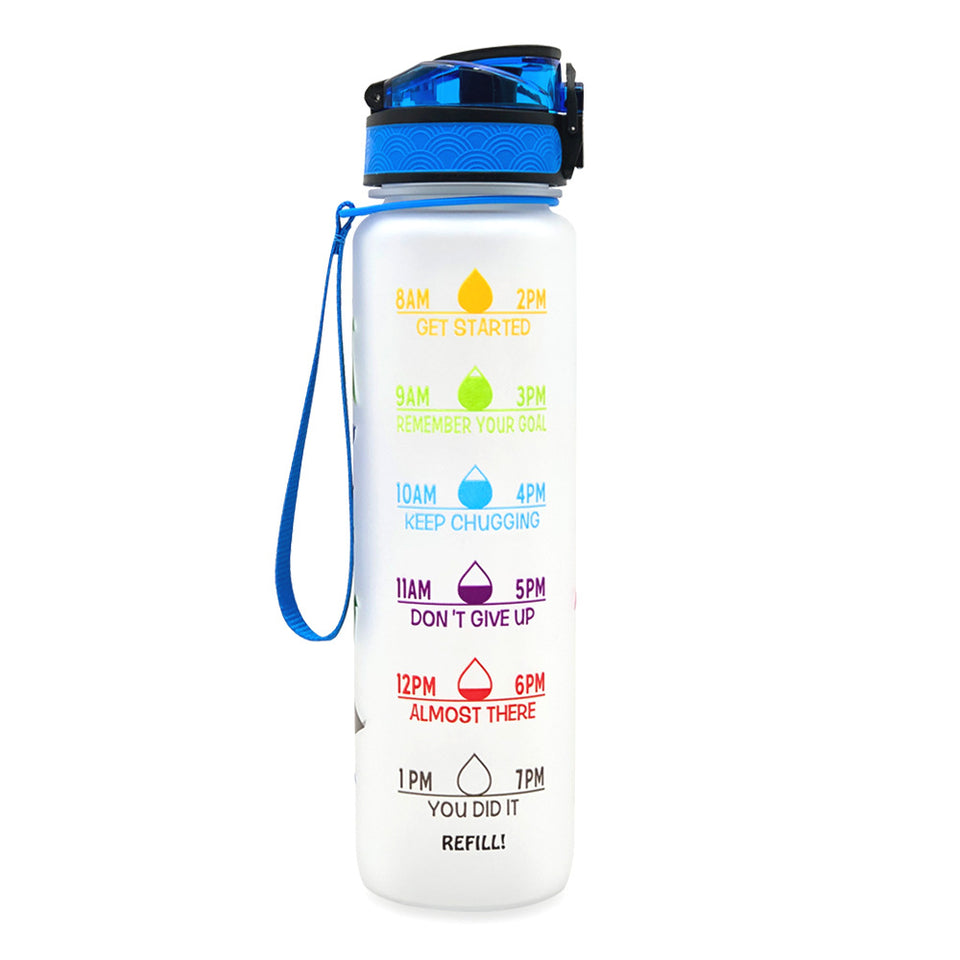1L Tritan Motivational Water Bottle with Time Marker – Leakproof Sports Bottle (UK) - Water Bottles | Buy Online in UK