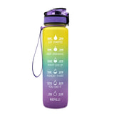 1L Tritan Motivational Water Bottle with Time Marker – Leakproof Sports Bottle (UK) - Water Bottles | Buy Online in UK