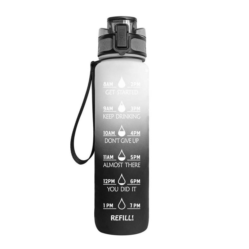 1L Tritan Motivational Water Bottle with Time Marker – Leakproof Sports Bottle (UK) - Water Bottles | Buy Online in UK